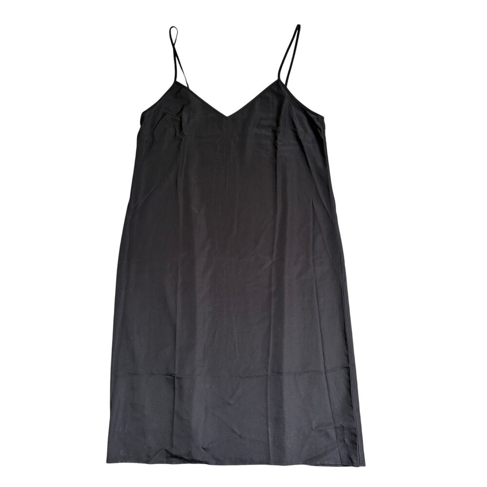 Madewell Black Layton Midi Strap Dress Sz 16 - Picture 2 of 12